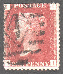 Great Britain Scott 33 Used Plate 122 - II - Click Image to Close